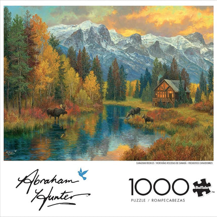Buffalo Games - Abraham Hunter - Canadian Rockies - 1000 Piece Jigsaw Puzzle for Adults Challenging Puzzle Perfect for Game Nights - Finished Puzzle Size is