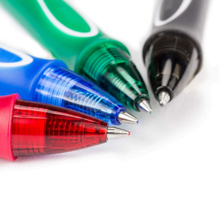 BIC Gel-ocity Quick Dry Retractable Gel Pen, Medium Point, 0.7 mm, Assorted Colors, 3-Count