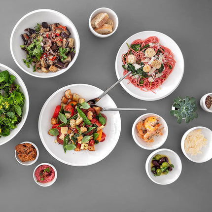 Villeroy & Boch 10-4264-3180 New Moon Round S, Stylish Bowl for Soups and Crisp Salads, Premium Porcelain, White, Dishwasher Safe