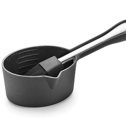 Outset Q173 Brush, Cast Iron Sauce Pot
