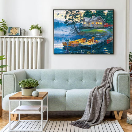 Buffalo Games - Sapphire Select - Darrell Bush - Silent Shores - 1000 Piece Jigsaw Puzzle – Challenging & Fun – Blue Core Puzzle Board – Giftable Display Box - Full Size Poster Included