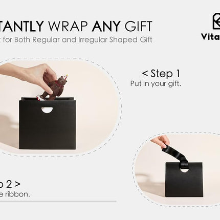 Vitalizart Coloured Mini Gift Bags With Ribbon Handles
