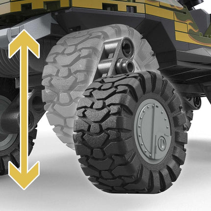 Mega Bloks Halo Universe Warthog de Secours de l'Équipe Rouge 324 pièces Ensemble de Jeu 3 Petites Figurines