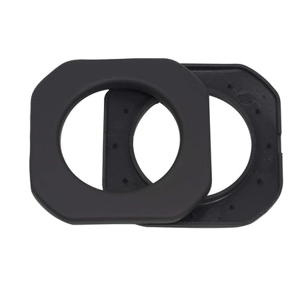 Dritz 1-9/16-Inch Inner Diameter Plastic Square Curtain Grommets, Pack of 8, Matte Black