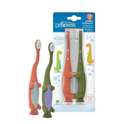 Dr. Brown's Baby and Toddler Toothbrush, Green and