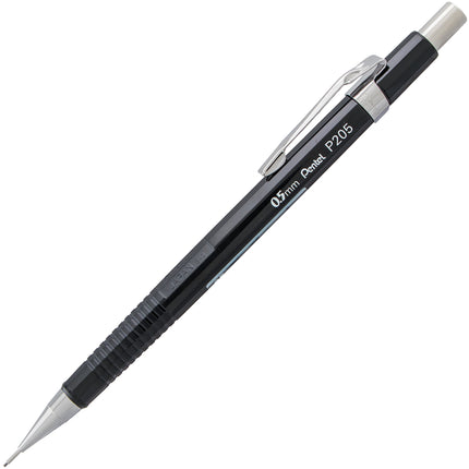 Pentel Sharp Automatic Pencil, 0.5mm, Black Barrel, 1 Pack (P205BP-K6)