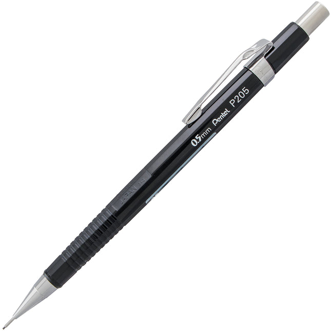 Pentel Sharp Automatic Pencil, 0.5mm, Black Barrel, 1 Pack (P205BP-K6)