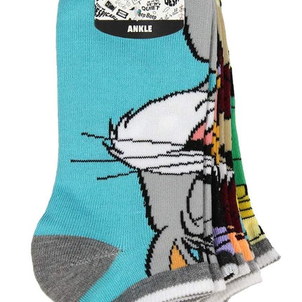 Calcetines Tobilleros de Personajes de los Looney Tunes para Hombre y Mujer - Paquete de 5