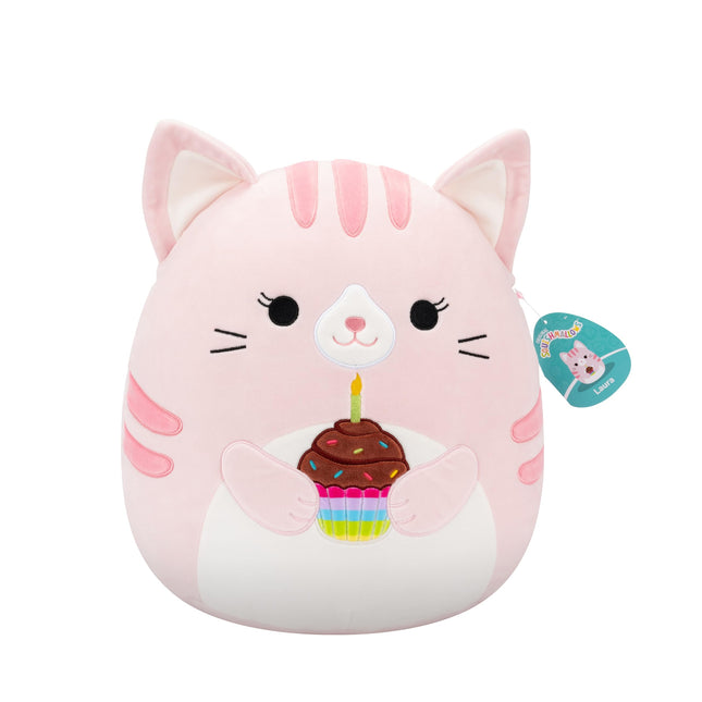 Squishmallows Original 14in Laura The Pink Tabby C