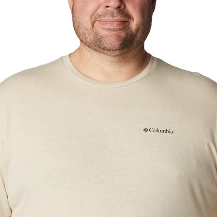 Columbia Men's Thistletown Hills Short Sleeve, Ancient Fossil Heather, 6X Big