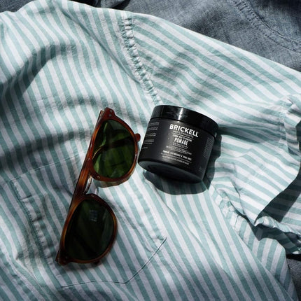 Brickell Men's Strong Hold Texturizing Pomade For Men, Natural and Organic, Pliable Fiber Pomade, 2 Ounce, Scented