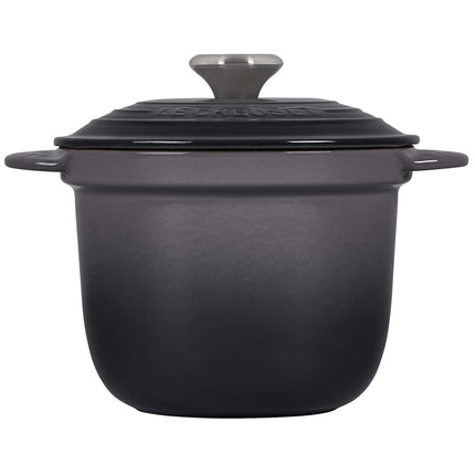Le Creuset Enameled Cast Iron Rice Pot with Lid & Stoneware Insert, 2.25 qt., Oyster