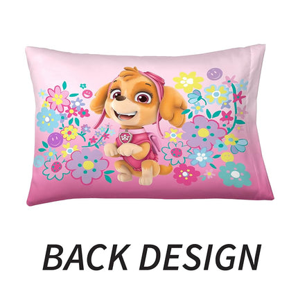 Funda de almohada reversible de microfibra supersuave para niños de Franco, 50,8 cm x 76,2 cm, La Patrulla Canina Niñas