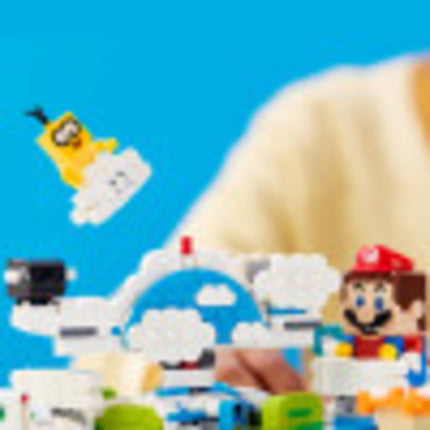 LEGO Super Mario Pack d'extension La rencontre aérienne de Lakitu 71389, un Kit de Construction, un Jouet de Collection pour Enfants, Nouveauté 2021 (484 Pièces)