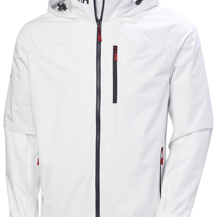 Helly Hansen Men's Crew Hooded Jacket 2.0, White, S