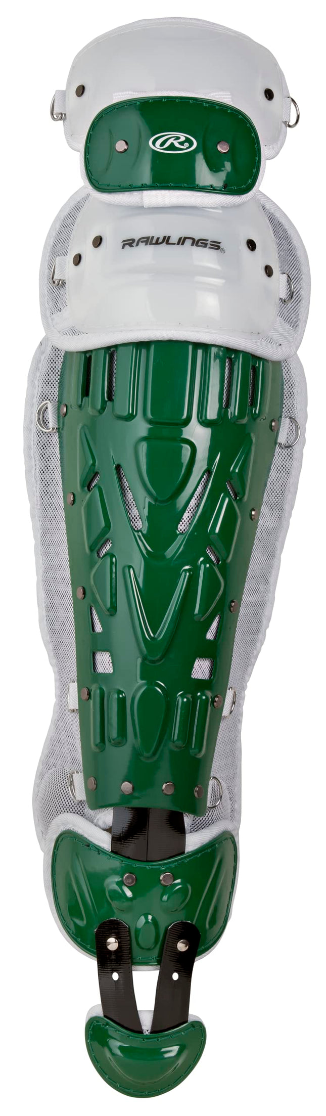 Rawlings Équipement de Protection pour Receveur, Protège-Tibias Série Velo, Taille Intermédiaire 15,5 pouces LGVELI