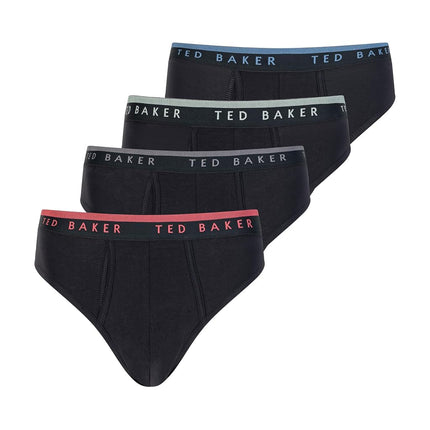 Ted Baker Men's Standard 4 Pack Cotton Stretch Bri