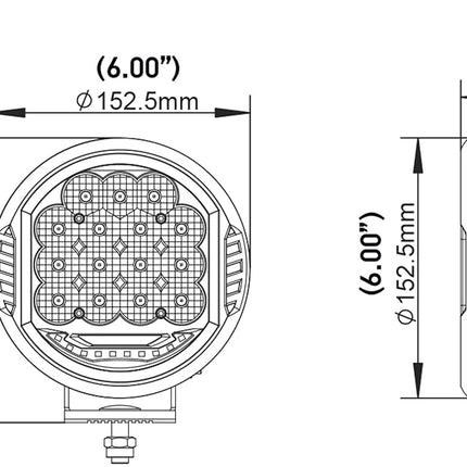 Serie LED HELLA ValueFit 500 - Lámpara de conducción LED – Luz todoterreno universal para camionetas, vehículos todo terreno, SUV, 4x4, Jeeps, tractores / 358117161