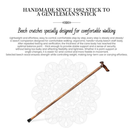GUYUE Wooden Canes,Solid Wood Walking Sticks, Gentleman Canes,Ideal Gift 37" (for 6'0" to 6'1")