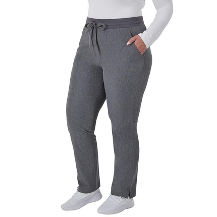 Hanes Comfort Fit Pants, Moisture-Wicking Healthcare Scrubs for Women, 3 Pockets, Ebony Heather, Medium