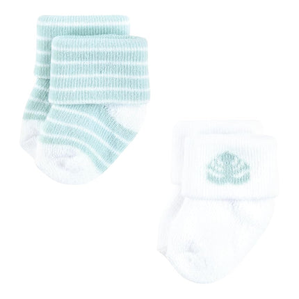 Hudson Baby Calcetines Ricos en Algodón para Recién Nacidos y de Felpa Unisex, Estrella de Mar, 6-12 Meses, Estrella de Mar, 6-12 Meses