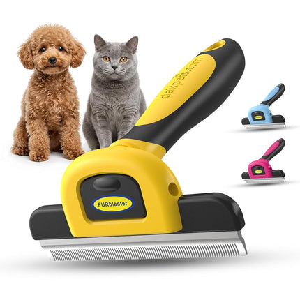 Pet Grooming Brush Effectively Reduces Shedding by