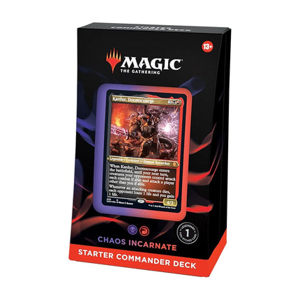 Magic The Gathering The Gathering Starter Commander Deck - Chaos Incarnate (Black-Red)