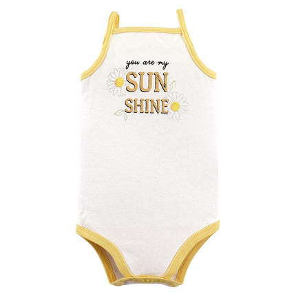 Cache-couches sans manches en coton pour bébés unisexes Hudson Baby, Daisy, 3-6 mois