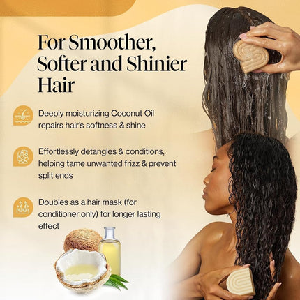 Kitsch Coconut Oil Shampoo and Conditioner Set – 2 pcs