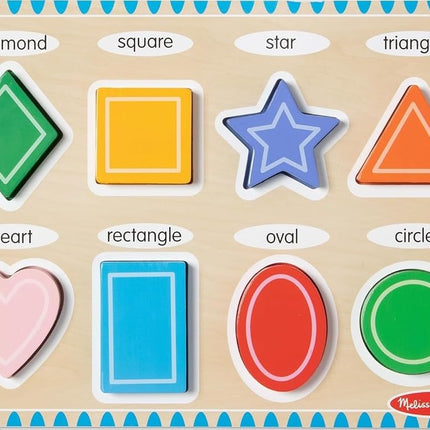 Melissa & Doug Shapes Chunky Puzzles, Multicolor,O