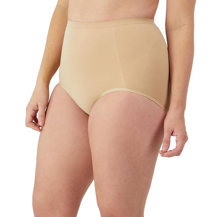 Bali Women's Shapewear Seamless Ultra Firm Control Brief Fajas 2-Pack Dfx245, Nude, XXXL (Pack of 2)
