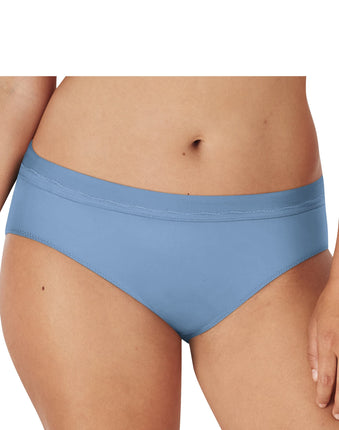 Bali Womens One Smooth U Microfiber Bikini, 9, Blu