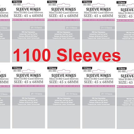 Sleeve Kings Mini Euro Card Sleeves 45 X 68 mm (10