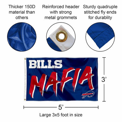 Drapeau bannière WinCraft Buffalo Bills Bills Mafia