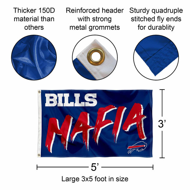 Drapeau bannière WinCraft Buffalo Bills Bills Mafia