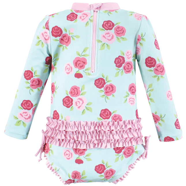Maillot de bain Hudson Baby pour bébés filles et tout-petres, Flamant Menthe, 12-18 mois, Roses Menthe Tout-petit, 4T