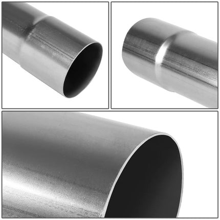 DNA MOTORING ZTL-PP-30-45-RAW 45 Degree DIY Custom Mandrel Exhaust Tubing, 3" OD, Mild Steel,Universal Fit
