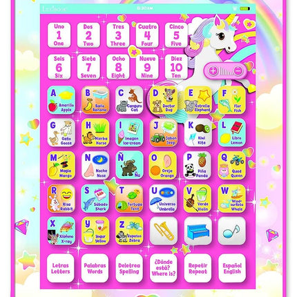 LEXIBOOK, Unicorn Learning Tablet, JCPAD002UNIi2