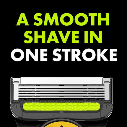 Gillette Labs Custom NFL Steelers Edition Men's Shaver Razor - 1 Handle, 4 Razor Refills and Magnetic Stand, Holiday Gifts for Men, GilletteLabs with Peeling Sticks