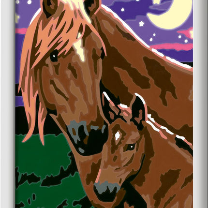 Ravensburger - Horses at Mignight CreArt Paint by Numbers Kit | Fun & Easy DIY Art for Kids Age 7+ | Creative Gift Idea for Birthdays & Holidays