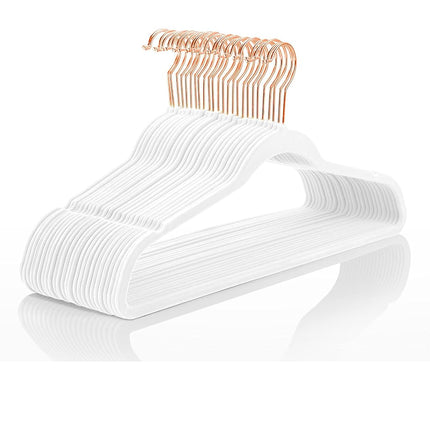 MIZGI Premium Velvet Hangers (50 Pack) Heavy Duty 