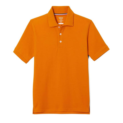 Chemise de uniforme polo piquée à manches courtes pour garçons French Toast (Standard et grande taille), Orange ensoleillé, 18-20