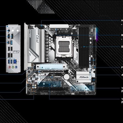 Asrock B650M Pro RS AMD B650 Emplacement AM5 micro ATX