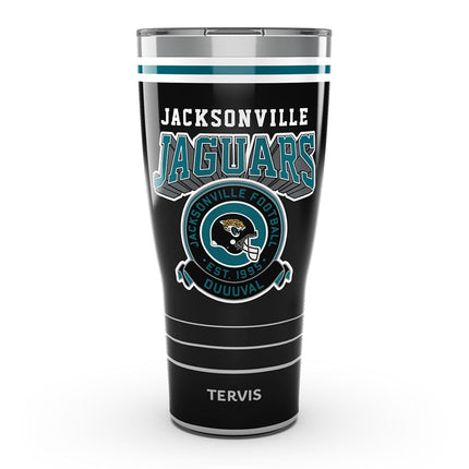 Tervis Traveler NFL Jacksonville Jaguars - Vintage Triple Walled Insulated Tumbler Travel Cup Keeps Drinks Cold & Hot, 30oz, Stainless Steel