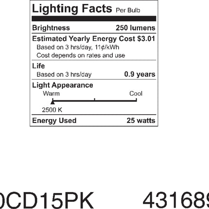 Foco tubular T10 transparente de 25 W, 1CD, GE Lighting 45144