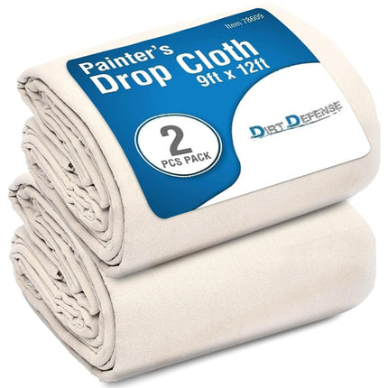 Pack of 2: All Purpose Canvas Drop Cloth Cotton Ta