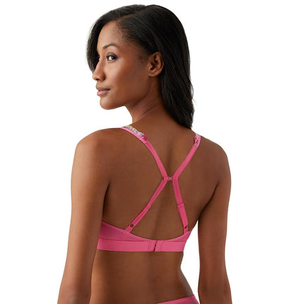 Wacoal Women's Embrace Lace Wire Free Convertible Bra, Opaque, Hot Pink/Multi, 40