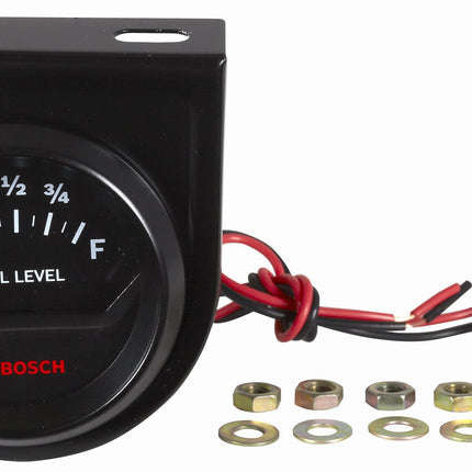 Bosch SP0F000056 Style Line 2" Fuel Level Gauge - Electric (Black Dial Face, Black Bezel)