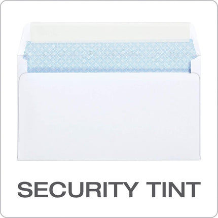 Quality Park #6 3/4 Security-Tinted Envelopes with Peel & Seal, 100-Pack, White – QUA10417