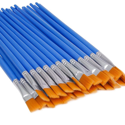 UPINS 30 Pcs Flat Paint Brushes,Small Brush Bulk f